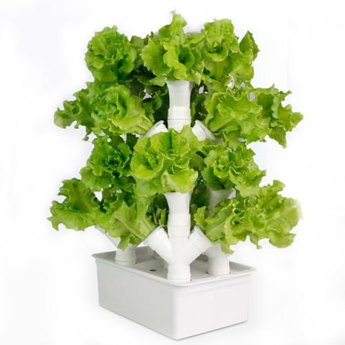 Generico Torre di Coltivazione Verticale, Torre per Piante di ortaggi, Kit di Coltivazione idroponica a 2/3/4 colonne, Sistema di Coltivazione a Torre idroponica, Regalo per Amanti del Giardinaggio -