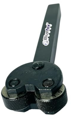 Knurling Tool with Pivoting Head, 2 Wheels, 1.5mm Pitch, 12.7mm Shank, for Metal Lathe
