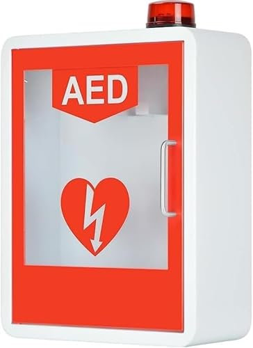 Desfibrilador DEA For Armario De Pared, Botiquín De Primeros Auxilios Con Luz Y Doble Interruptor, Compatible Con La Mayoría De Los Modelos DEA, Ideal For El Hogar, La Oficina, Hospitales Y Escuelas.