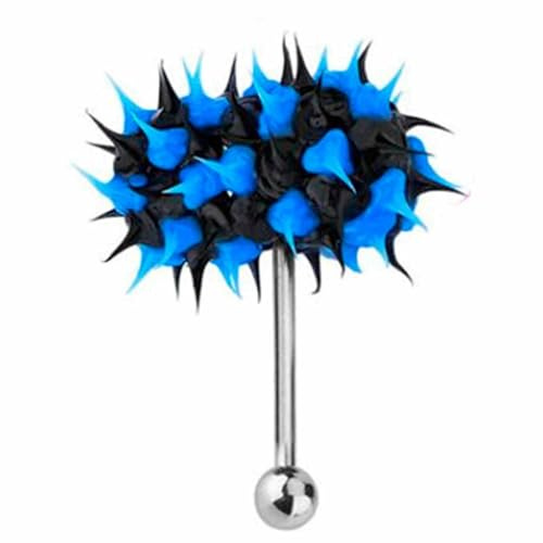 Vibrerande tunga smycken | Piercing smycken i bröstvårtan | Piercingsmycken i rostfritt stål Flexibel tunghållare för daglig kostym 1,6 18 Diameter 5