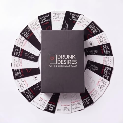 CleaZeny Drunk Desires Game: 50 Flirty & Dirty Cards for Couples