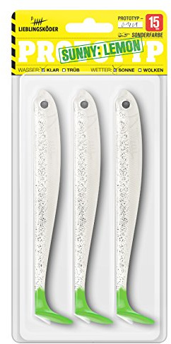 Lieblingsköder Gummifisch Sunny Lemon 15 cm