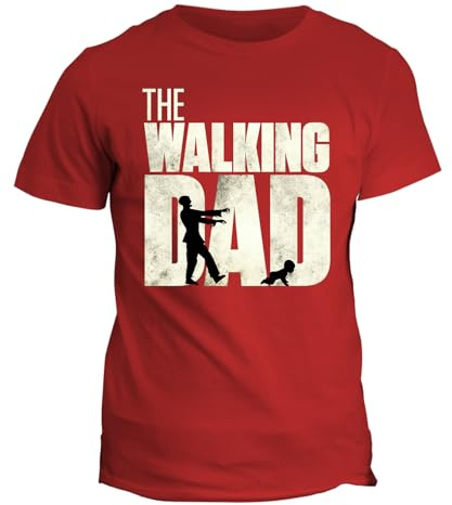 fashwork T-Shirt Uomo The Walking Dad - Maglietta Divertente - Idea Regalo Originale Festa del papà, Compleanno, Neo papà - Stile Parodia