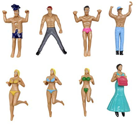 NUOBESTY 16Pcs Teebeutelhalter Bikini Figur Miniatur Teebeutel Kleiderbügel Bunte Teebeutel Clip Teebeutelhalter für Tasse Becher Marker Zufälligen Stil