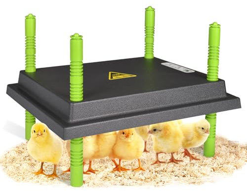 Plutohiker Plaque chauffante pour poussins - Plaque chauffante pour élevage de poussins - 25 x 30 cm