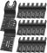 20 Pezzi Utensile Multifunzione 34 mm Lame Oscillanti Accessori per Multi Tool Materiali Duri Metallo Chiodi Multi Tool Legno Plastica Compatibile Universale