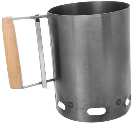 TOBBOMEY Portable Chimney Starter for Barbecuing Charcoal Bbq Grill Chimney Igniter Heat Shield for Outdoor Use