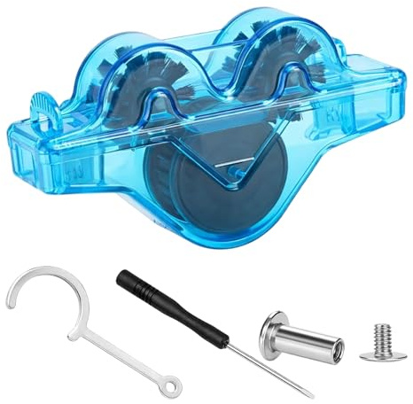 Bike Chain Cleaner for Regular Use, Professional Bicycle Chain Cleaning Kit with Chain Cleaner, Screws, Screwdriver, Hook for Efficient Bike Maintenance, Compatible with Most Bicycle Models