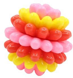 Oxtxuzdm Balle en caoutchouc résistant à la mastication pour presse de grandes races favorise les soins dentaires grâce au jeu de ntéraction et à la réduction des dépôts de massage ambe