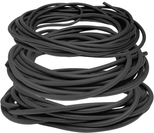 PIKABOOM Cordón Redondo PE de 15 Metros para Juntas de Silicona – 3 diámetros (4/5/6 mm) Cordón de Relleno Trasero EPDM Juntas de estanqueidad Baño Terraza