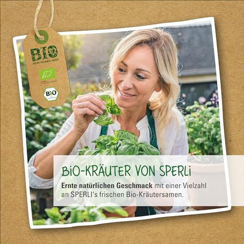 Sperli BIO Schnittknoblauchsamen 84625 • Mehrjährig • Gefriergeeignet • Kräutersamen für 80 Pflanzen • Schnittlauchpflanze • Würzig ohne Knoblauchgeruch • Perfekt für Gemüsegarten