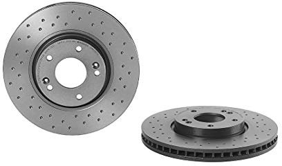 Brembo Xtra 09.A532.1X - Disco Freno Forato Anteriore, Set di 2