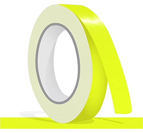 siviwonder Zierstreifen selbstklebend Folie Neon Gelb Glanz glänzend 15 mm x 10 m Rolle Dekorband Auto Motorrad Boot Fahrrad Wohnwagen Helm Pinstripe Klebeband für Konturmarkierung Linien Dekoration