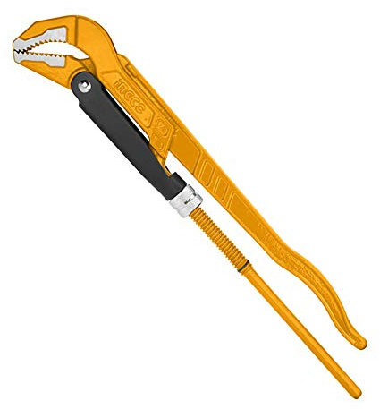 Ingco Giratubi Svedese 45 Gradi Serratubi Chiave A Pappagallo Professionale In Acciaio Al Carbonio (1,5 - 55 mm)