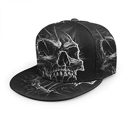 Oaieltj - Casquette de baseball unisexe réglable avec visière plate et visière plate, Taille Unique