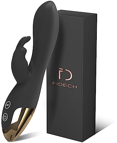 G Spot Rabbit Vibrator Sex Toy for Clitoris G-spot Stimulation Waterproof Dildo Vibrators with 10 Powerful Vibrations Dual Motor Adults Sex Toys for Women Couple Pleasure toys4couples Men & Women