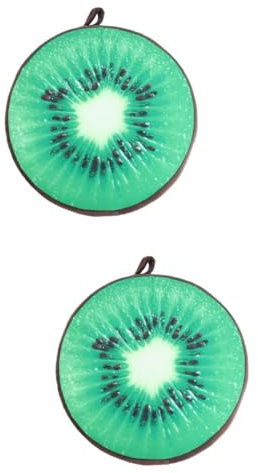 Ciieeo 2piezas Cojín Decorativo De Kiwi Almohada Suave para Silla Sofá y Oficina Funda Desmontable y Lavable para Relajación y Decoración del Hogar