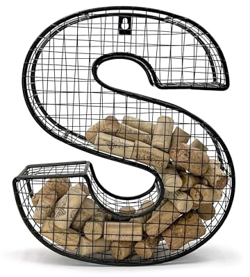 Oeno Wine Cork Holder Metal Display Collector Full Alphabet Display Letters & More (S)
