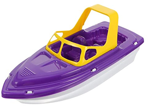NUOBESTY Jouet De Bateau en Plastique pour Bain Enfant Bateau De Course Léger Et Sécurisé pour Piscine Plage Jouet D'Éveil pour Garçons Et Filles
