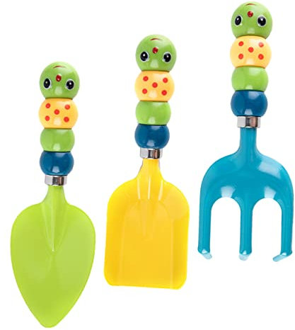 KOMBIUDA 1satz Kindergartengeräten Teiliges Junge Mädchen-gartenwerkzeugset Mit Schaufel Und Rechen Für Gartenarbeit Strand Und Spielplatz Fördert Motorische Fähigkeiten Und