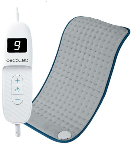 Cecotec Elektrische Heizkissen HeatConfort 6000 ThermalPad. Heizkissen 30x60 cm, ideal zur Linderung von Rücken-, Nacken- und Schulterschmerzen, mit Temperatureinstellung und weichem Material