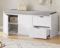 LVB Sitzbank mit Stauraum, Schuhbank mit Sitzfläche, Gepolstert, Multifunktionale schuhregal mit Schublade für Flur, Wohnzimmer, Schlafzimmer, Aufbewahrungsbox bis 150kg belastbar, 101x45x34cm, Weiß