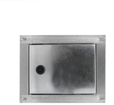 PIKAPPA 1100 Puerta galvanizada para contador de agua, con cerradura y llave cuadrada. Dimensiones 220x170 mm