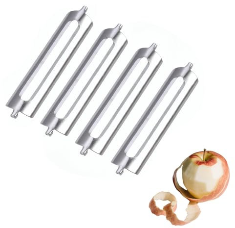 Pack of 4 Peeler Replacement Blades for Tupper Peeler, Waterproof Replacement Blades, Durable and Suitable for Vegetables, Fruit and Potatoes