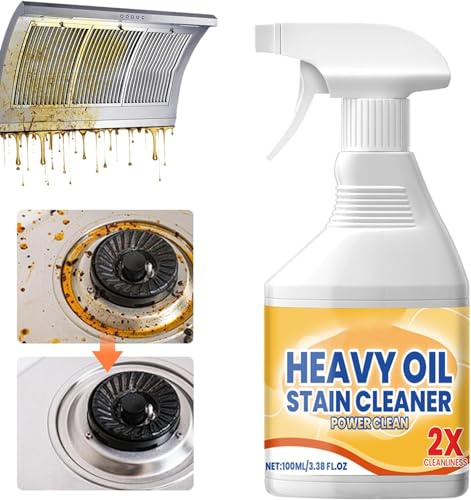 All-Purpose Oil Stain Cleaner, Kitchen Oil Remover Spray, Powerful Clean Kitchen Stains Spray for Countertops, Ovens, and Appliances (1)
