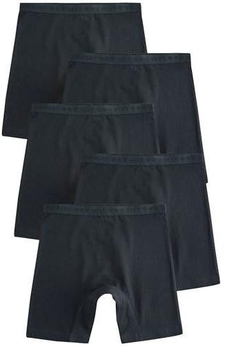NEXT Fille Shorty Long, Lot de 5 Noir 9 Ans-10 Ans