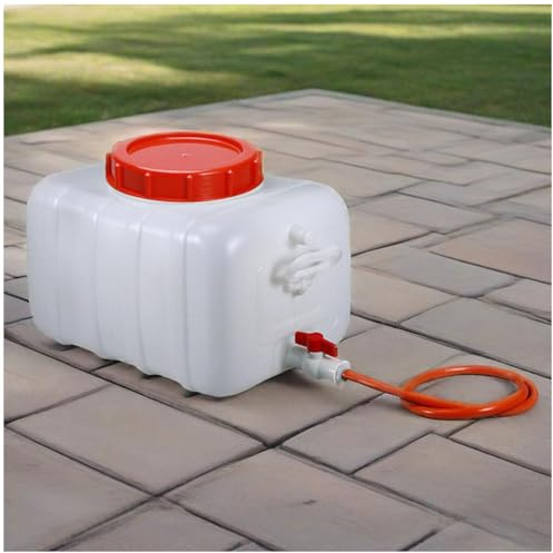Vattentank Med Kran 25L/35L/50L/80L/110L/200L Vattenbehållare För Camping, Bärbar Första Hjälpen-Vattenbehållare För Vandring Utomhus, Husbil, Självständig Biltur(Size:35L)