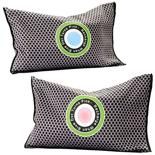 2 x Car or Home Dehumidifier Bags – Reusable Condensation Absorbers with Moisture Indicator – Prevents Damp, Mould, Mildew, Musty Odours & Rust, L16cm x W10.5cm x D3cm