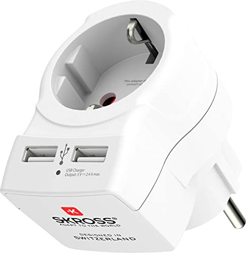 SKROSS USB-Kabel USB 2.0 USB-C® Stecker, USB-C® Stecker 1.20m Weiß Rund SKCA0008C-C120CN