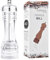 Pinsheng Pfeffermühle aus Acryl, Clear Acryl Manuelle Salz und Pfeffermühle mit Einstellbarer Grobheit, Klare Pfeffermühle für Gewürze Pfeffer Salz und Chili, 16.7CM