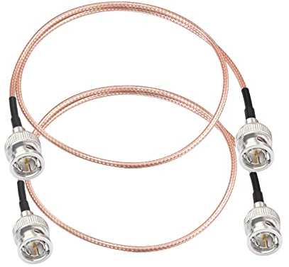 Superbat Thin BNC Male to Male RG179 Cable 50cm,2Pcs Short HD 3G SDI Video Cable 75ohm for Blackmagic Camera SDI Converter/Recorder CCTV Monitor Audio Video System Supports 3G-SDI/HD-SDI/4K/8K