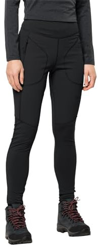 Jack Wolfskin Damen SALMASER Tights W Leggings, Black, M