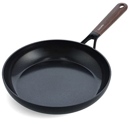 GreenPan Eco-Smartshape Healthy Ceramic Non-Stick 28 cm Frying Pan Skillet, Dark Wood, PFAS-Free, Induction Suitable, Black