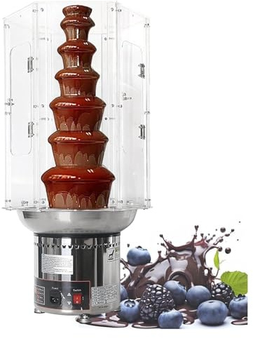 MIDUOLAI Cubierta para MáQuina EléCtrica De Fondue De Chocolate De 4 A 7 Niveles, Cubierta para Fuente De Chocolate para Fiestas, Cubierta para Fuente De Boda,A,7 Tiers