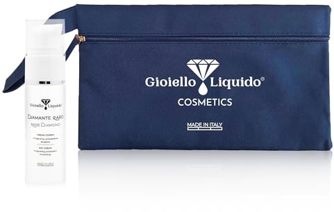 Kit antiedad para viaje: crema facial de día de 30 ml + bolsa impermeable gratis. Hidrata, amortigua y contrarresta las arrugas. Con polvo de diamante antienvejecimiento