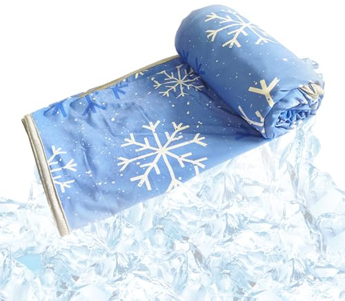 Manta Refrescante para Verano 200x150 cm, Manta Verano Autorefrescante con Fibras Refrescantes Arc-Chill 3.0 Q-Max 0.4, Transpirable Suave Absorbe la humedad Adecuado para Niños Sofá Camping Manta