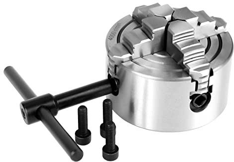4 Backenfutter Ø80mm 3 Tum K72-80 Bohrfutter Justerbart 4 Backar Roterande Futter med Reverserbara Backar för Svarvar