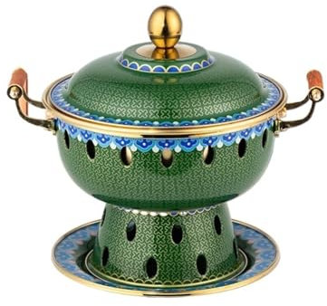 CCKUHN Olla Caliente de Cobre de Pekín, Olla Caliente de Estilo Chino, Olla Caliente de Cobre, Olla Caliente de Cobre China, Olla Caliente Shabu Shabu para Cocina, Cat