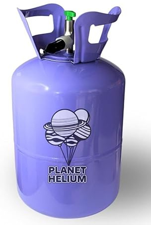 Portable 7L Helium Tank for Balloon Decoration with 99.9% pure helium. Inflates up to 30 standard balloons and features a simple, easy-to-use, reliable inflation nozzle.