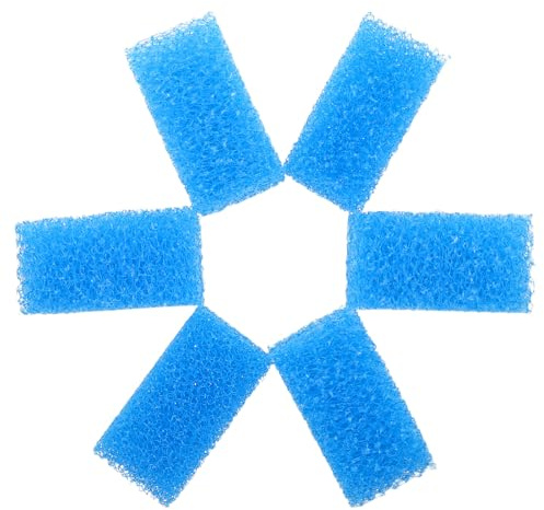 MERRYHAPY Esponjas Filtrantes para Acuario 6 Piezas Material Filtrante Biológico de Alta Densidad Esponja Purificadora para Filtro Interno de Pecera Repuesto Compatible para Purificación