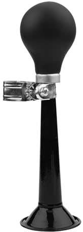 Clacson ad aria per bicicletta, stile retrò, in metallo cromato, a tromba, 21,4 cm