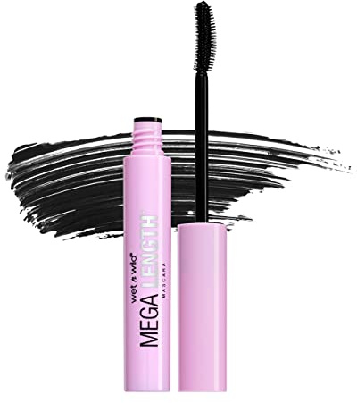 wet n wild Mascara - Lengthening, Vitamin E Enriched, Precision Comb Brush, Cruelty-Free, Gluten-Free, Sulfate-Free & Vegan - Very Black