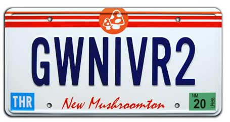 Celebrity Machines | Onward | GWNIVR2 | Vanity Plate, Stamped Aluminum, Metal Decorative Tag, Corrosion Resistant, Quality Novelty Sign, Wall Decoration, Wall Hanging
