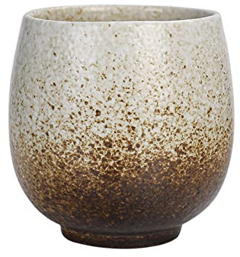 NKADNB Taza de cerámica sin asa, taza de café, taza de cerámica, grande, con decoración de remolino, taza de agua para el hogar y la oficina, taza de cerámica moderna para café y té, 150 ml