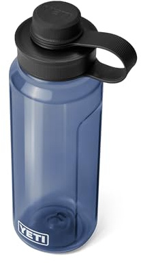 YETI Yonder 1L/34 oz Water Bottle with Yonder Tether Cap, Navy