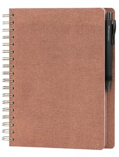 FABER-CASTELL & Rössler Papier 201554 - Notizbuch blanko, 18 Seiten in Sienna und Kugelschreiber PolyBall schwarz